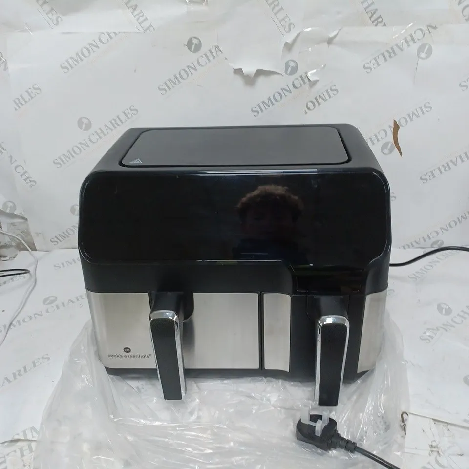 BOXED COOK'S ESSENTIALS 7.7L DUAL AIR FRYER 