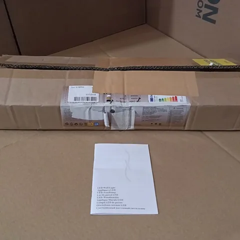 BOXED LED WALL LIGHT - BLACK (1 BOX)