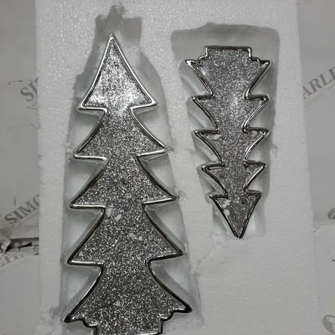 JM BY JULIEN MACDONALD SET OF 2 GLITTER TREES