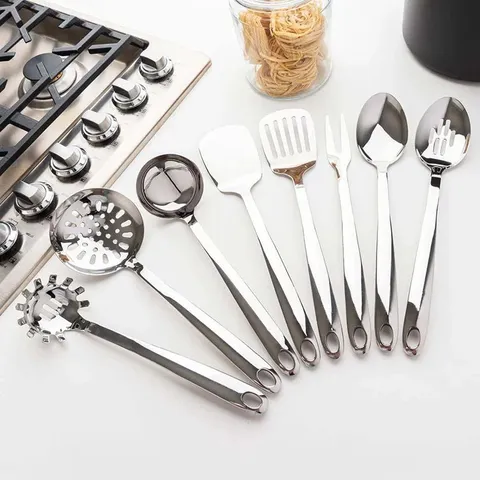BOXED ACCENTS STAINLESS STEEL COOKING UTENSILS