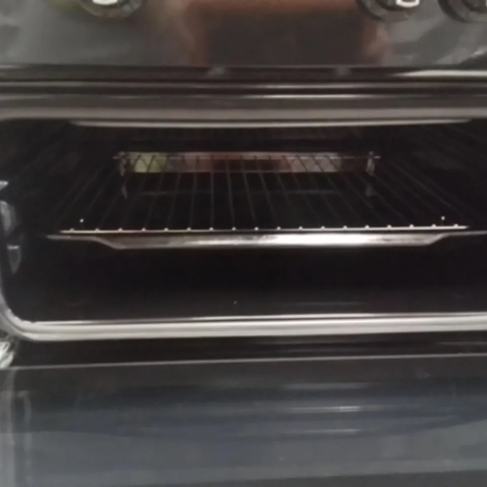 INDESIT IDE6VMB 60CM ELECTRIC DOUBLE COOKER WITH CERAMIC HOB - BLACK