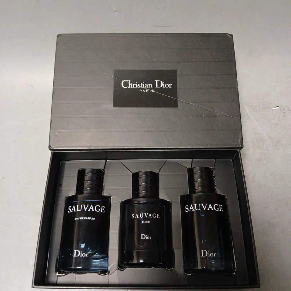 BOXED CHRISTIAN DIOR PARIS SAUVAGE GIFT SET 