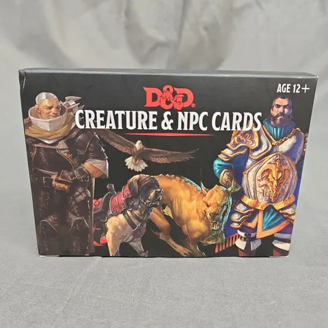 DUNGEONS AND DRAGONS CREATURE AND NPC CARDS