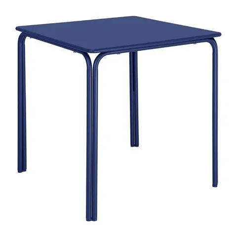 BOXED HZ356 BOLERO ADELINE STEEL SQUARE TABLE 700MM DARK NAVY