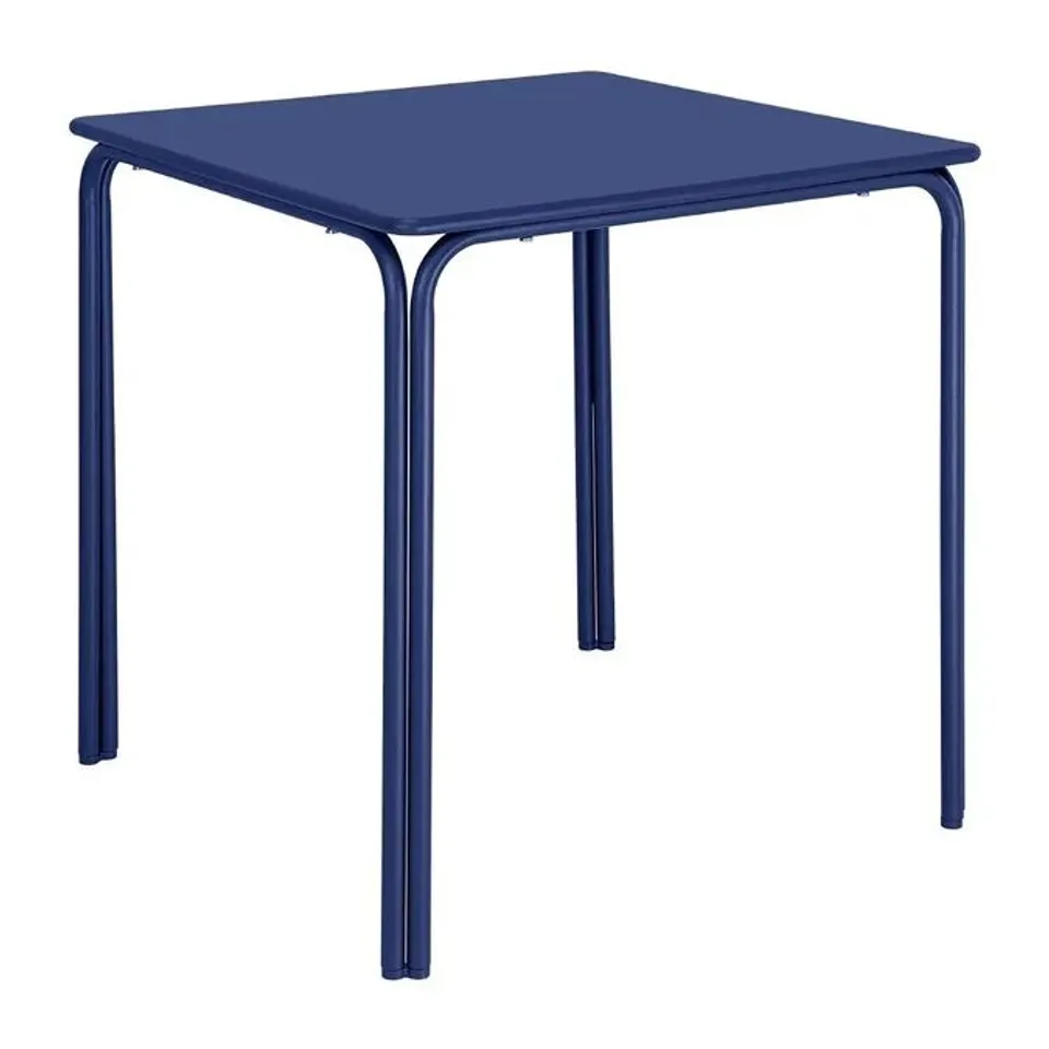 BOXED HZ356 BOLERO ADELINE STEEL SQUARE TABLE 700MM DARK NAVY