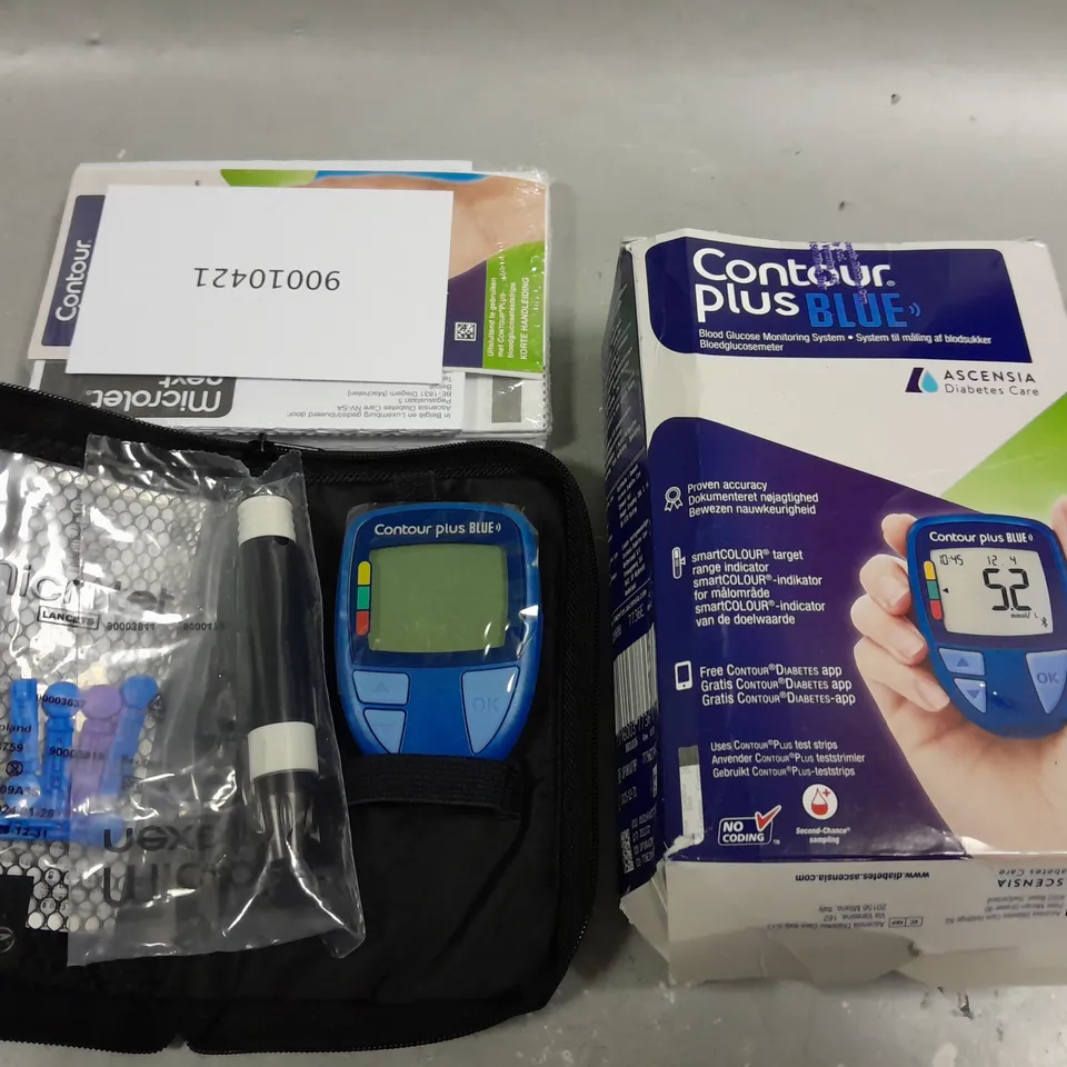 CONTOUR PLUS BLUE BLOOD GLUCOSE MONITORING SYSTEM
