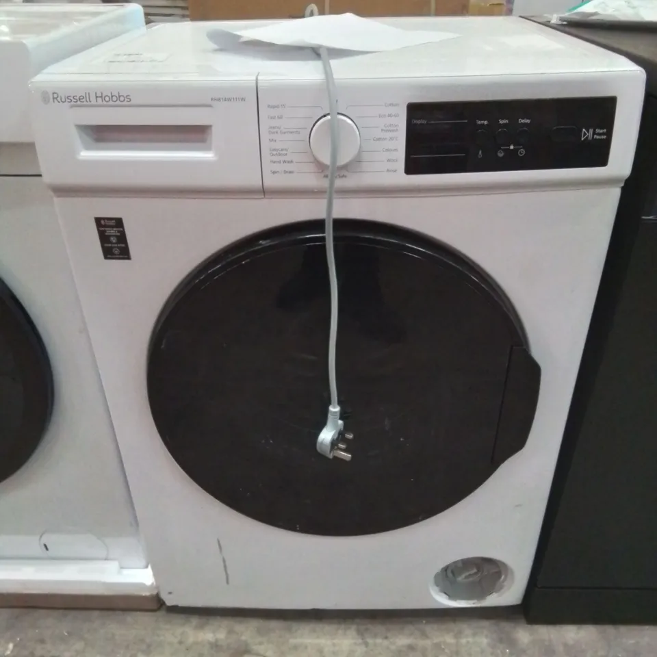 RUSSELL HOBBS FREESTANDING WASHING MACHINE IN WHITE -COLLECTION ONLY-