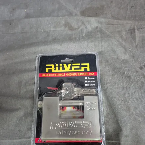RIVER HARDENED STEEL PADLOCK WITH 5 KEYS – BLISTER PACK
