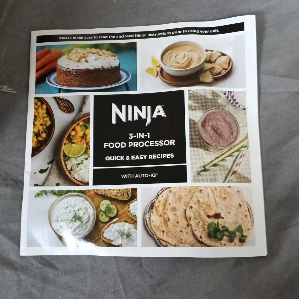 NINJA BN800UK 3-IN-1 FOOD PROCESSOR WITH AUTO-IQ