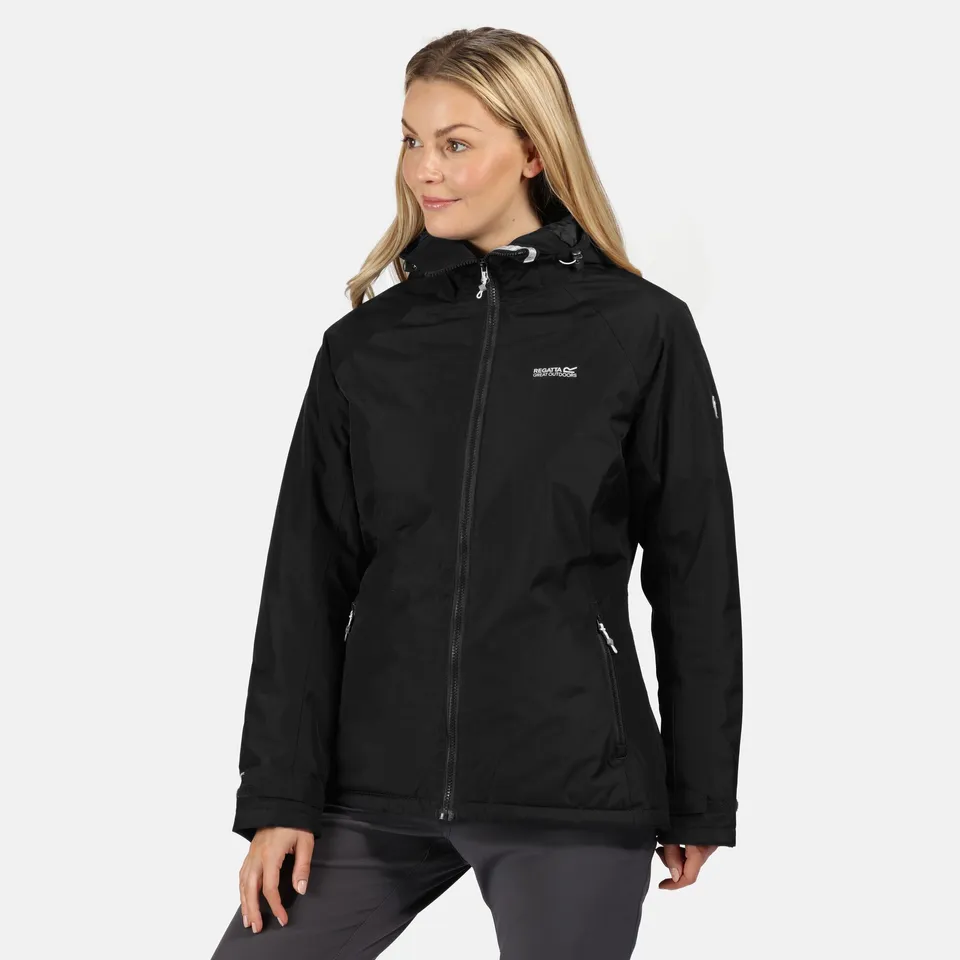 REGATTA VOLTERA PROTECT WOMENS WATERPROOF HEATED JACKET BLACK - UK SIZE 14