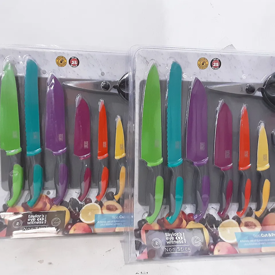 BRAND NEW BOXED TAYLOR EYE WITNESS 9PC CUT AND PREP SET X 2