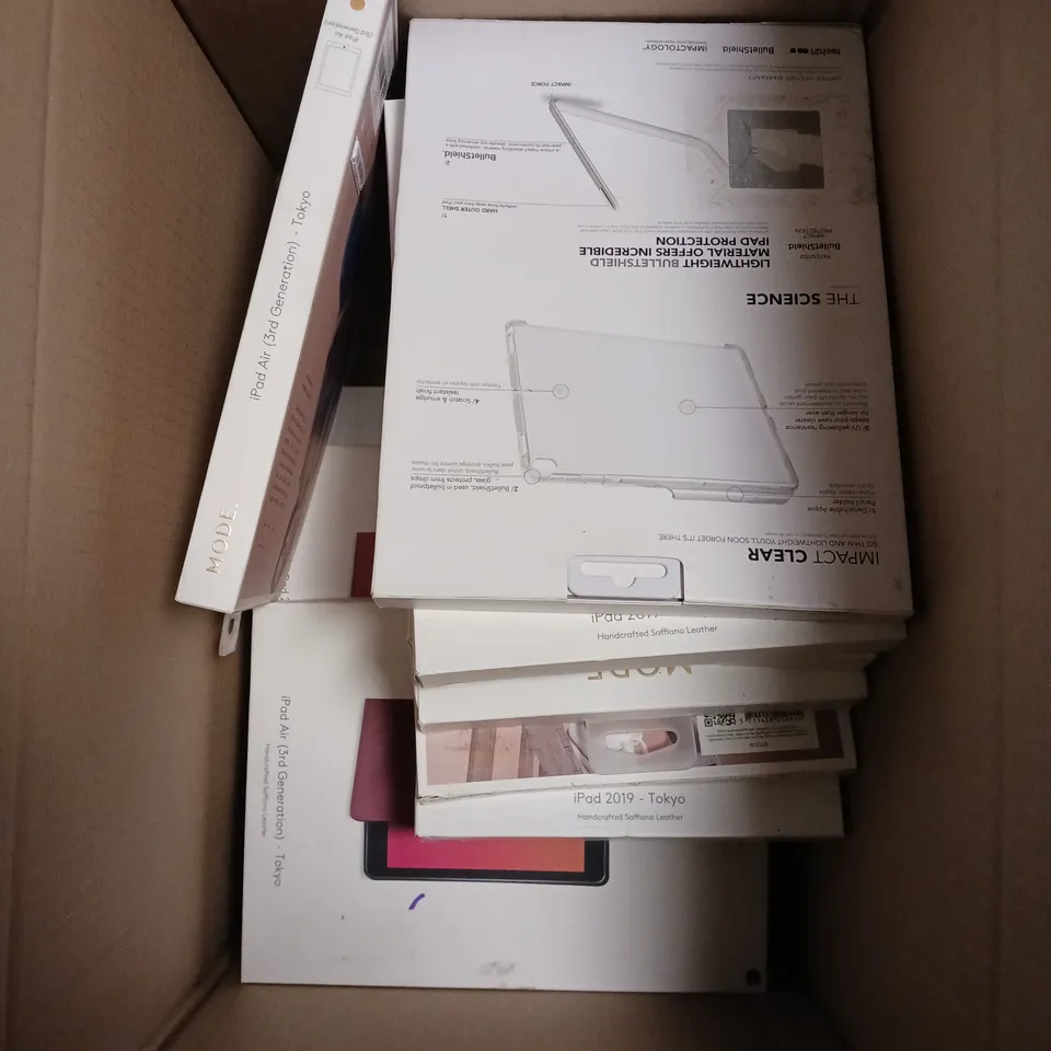 APPROXIMATELY 15 MODE ASSORTED IPAD PROTECTIVE CASES 