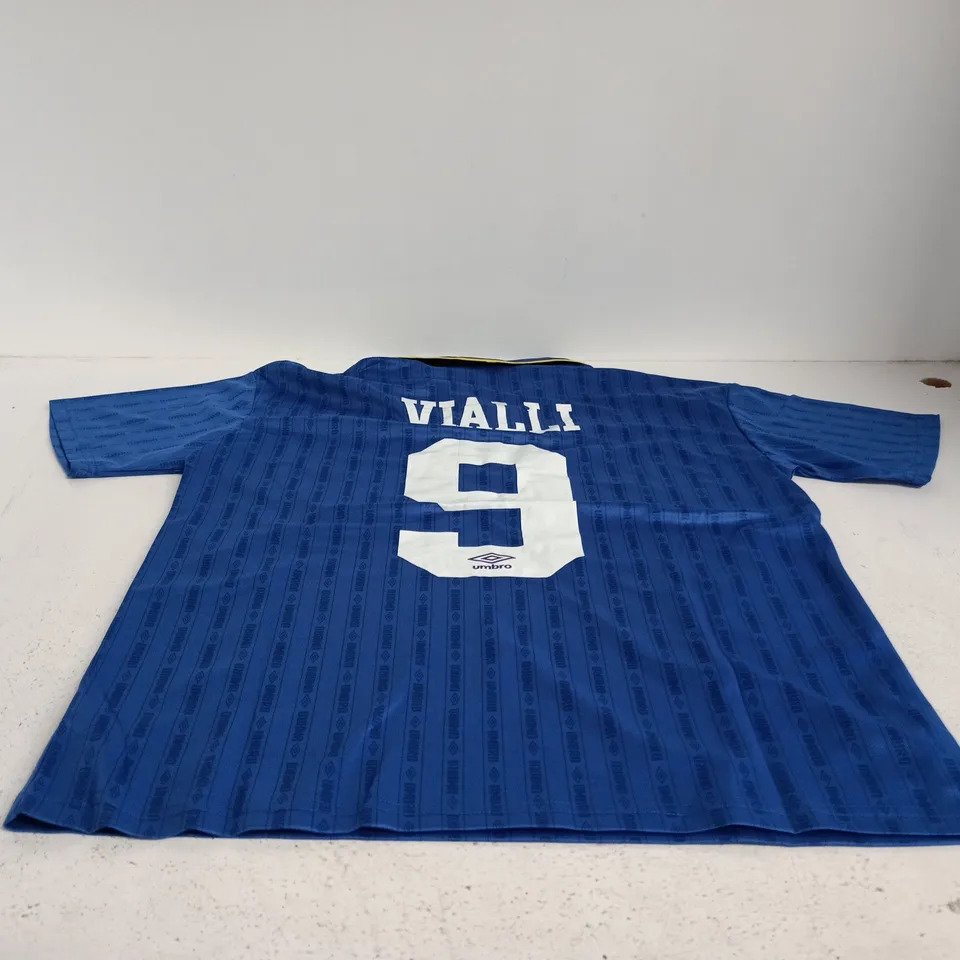CHELSEA FC VIALLI 9 CLASSIC FOOTBALL JERSEY UMBRO LARGE