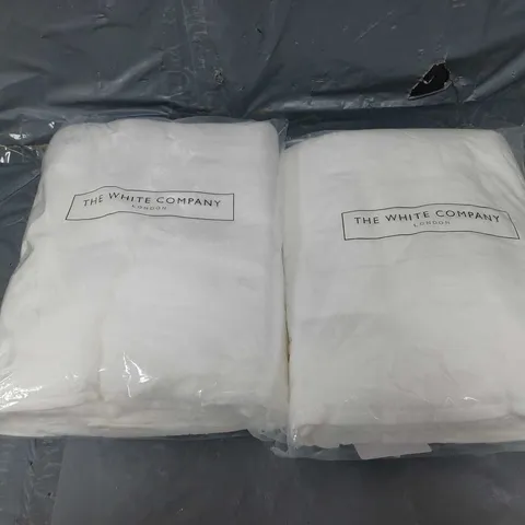 THE WHITE COMPANY WHITE BATH TOWEL X2