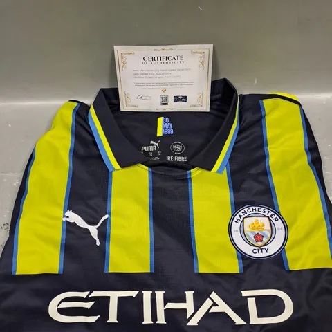 MANCHESTER CITY FC SIGNED AWAY JERSEY 