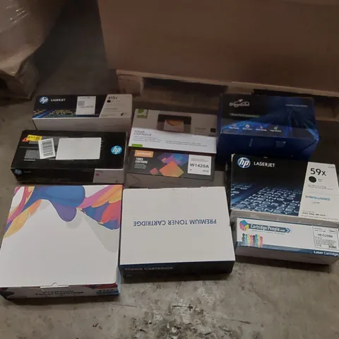 PALLET CONTAINING A LARGE QUANTITY OF PRINTER INK CARTRIDGES FROM BRANDS INCLUDING: HP, SUPERPRINT, Q-CONNECT, ZIPRINT ECT