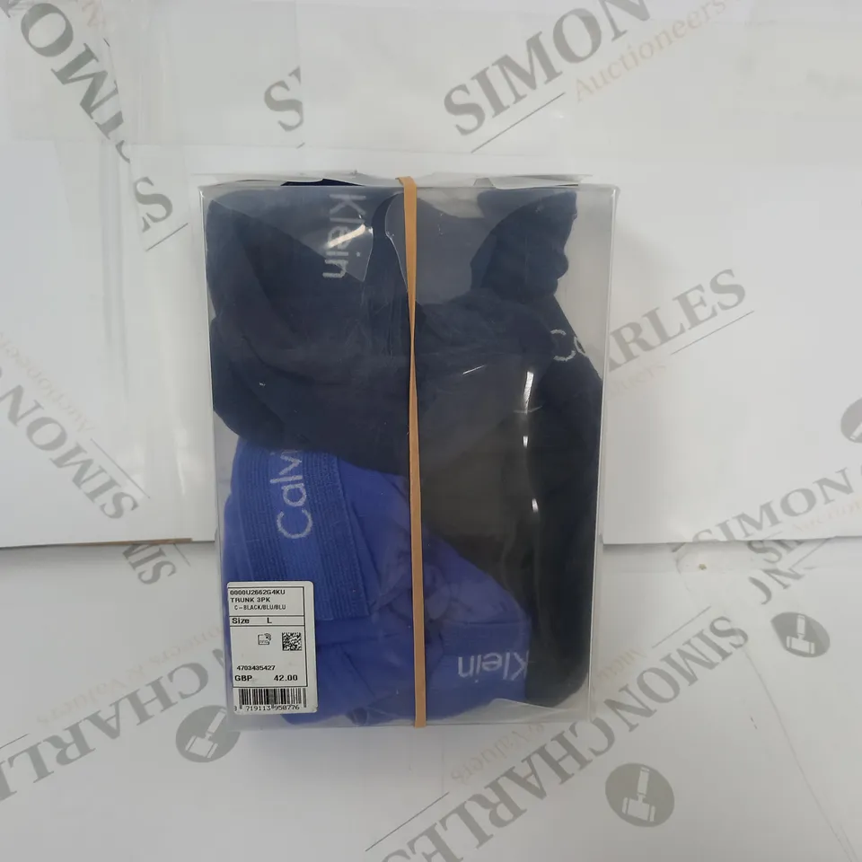 3 PACK CALVIN KLEIN BRIEFS TRUNKS - L