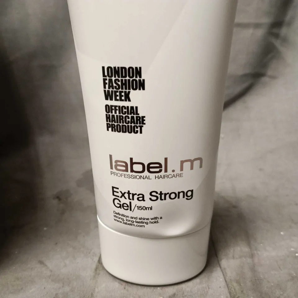 LOT OF 6 LABEL.M EXTRA STRONG HAIR GELS - 6 X 150ML