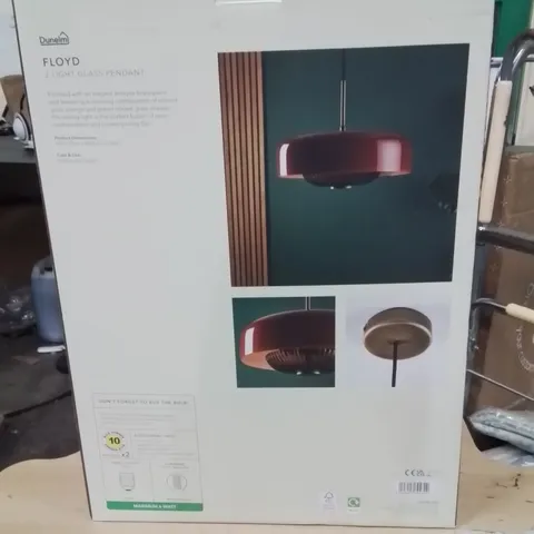 BOXED 2 LIGHT GLASS PENDANT FLOYD