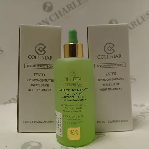 BOX OF APPROX 25 X 200ML COLLISTAR ANTI-CELLULITE NIGHT TREATMENT TESTERS 
