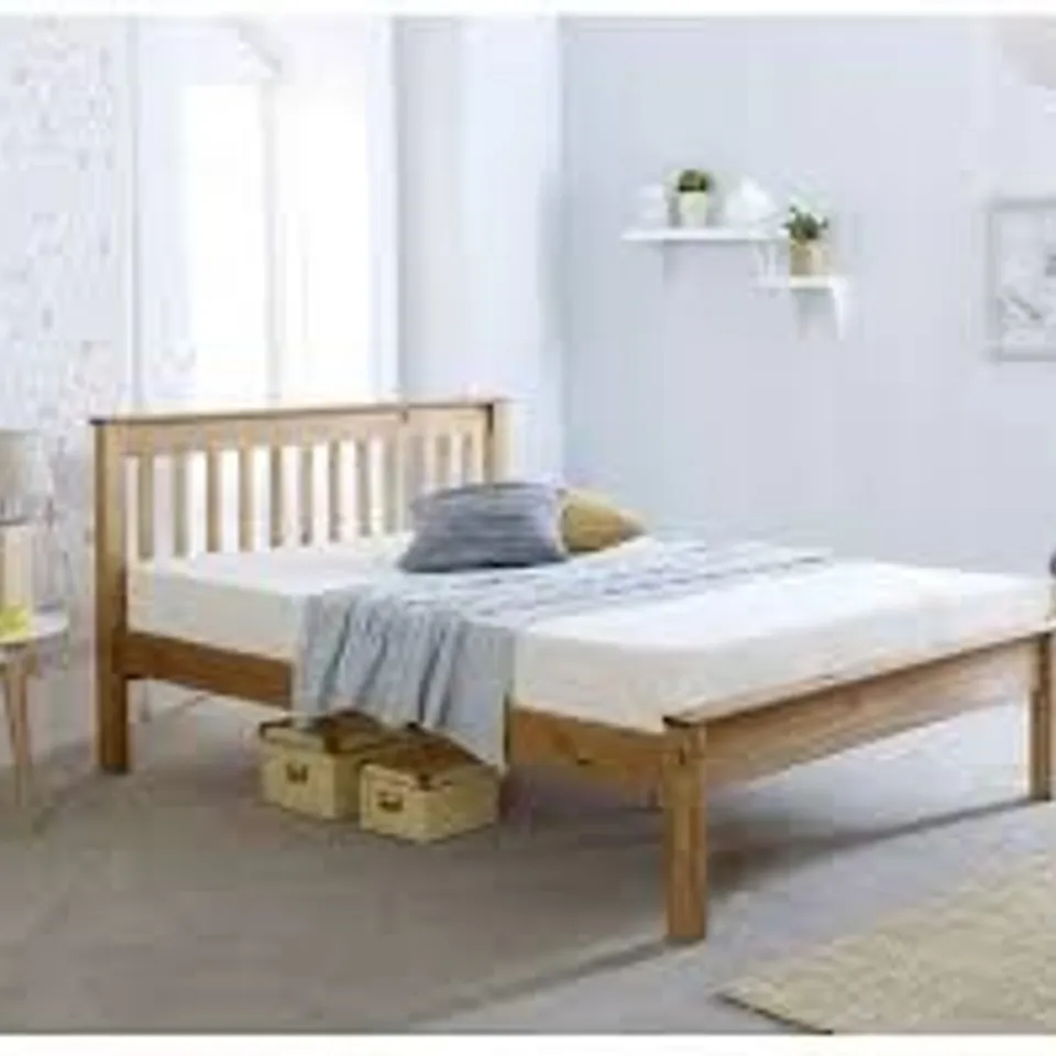 BOXED 3' SINGLE DORSET BED - WAXED (2 BOXES)