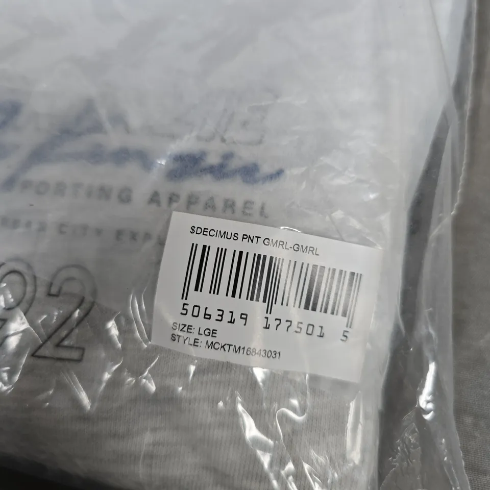BAGGED MCKENZIE GREY SWEATPANTS – UK LARGE (LGE) – MEN’S