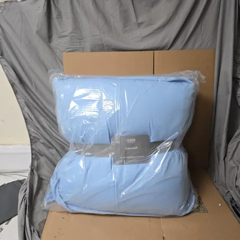 COZEE HOME SUPERSOFT OVERSIZED CUSHIONS – SET OF 2, BLUE, 65 X 65 CM (+5 CM)