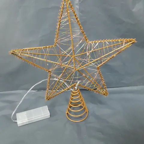 GOLD LIGHT UP TREE TOPPER