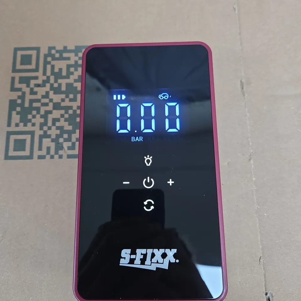 S-FIXX PORTABLE DIGITAL TIRE INFLATOR WITH PRESSURE GAUGE – PINK 