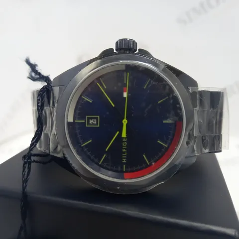 TOMMY HILFIGER RILEY NAVY STAINLESS STEEL WATCH