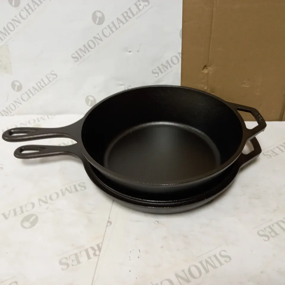 LODGE 3.2 QUART PRE-SEASONED CAST IRON COMBO COOKER
