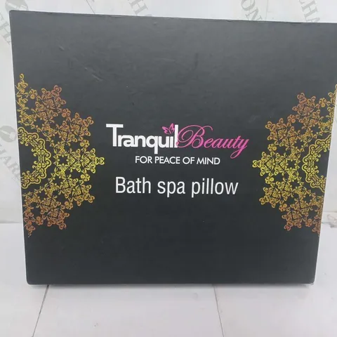 BOXED TRANQUILBEAUTY BATH SPA PILLOW IN WHITE
