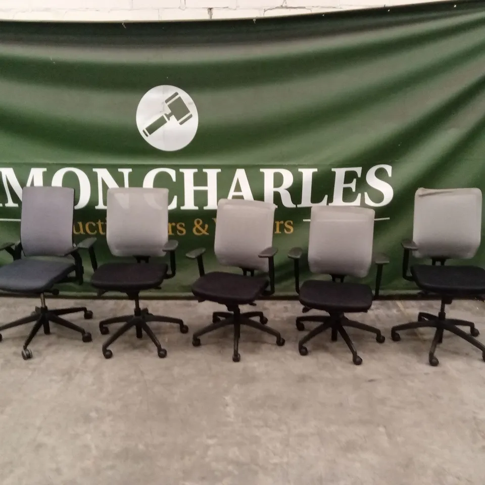 10 x ASSORTED SWIVEL OFFICE CHAIRS