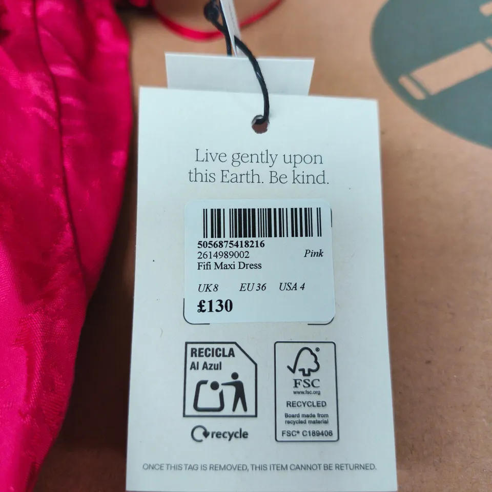 NOBODYS CHILD FIFI MAXI DRESS – PINK, UK 8