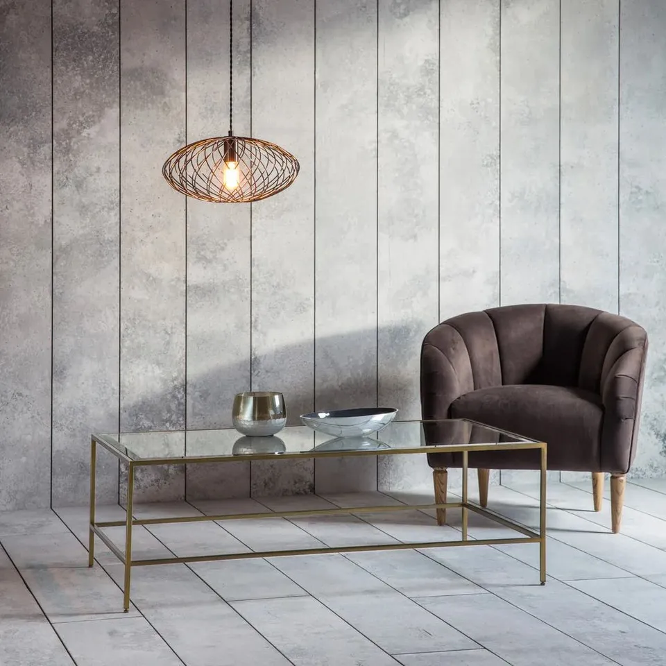 BOXED GALLERY DIRECT ROTHBURY COFFEE TABLE BRONZE