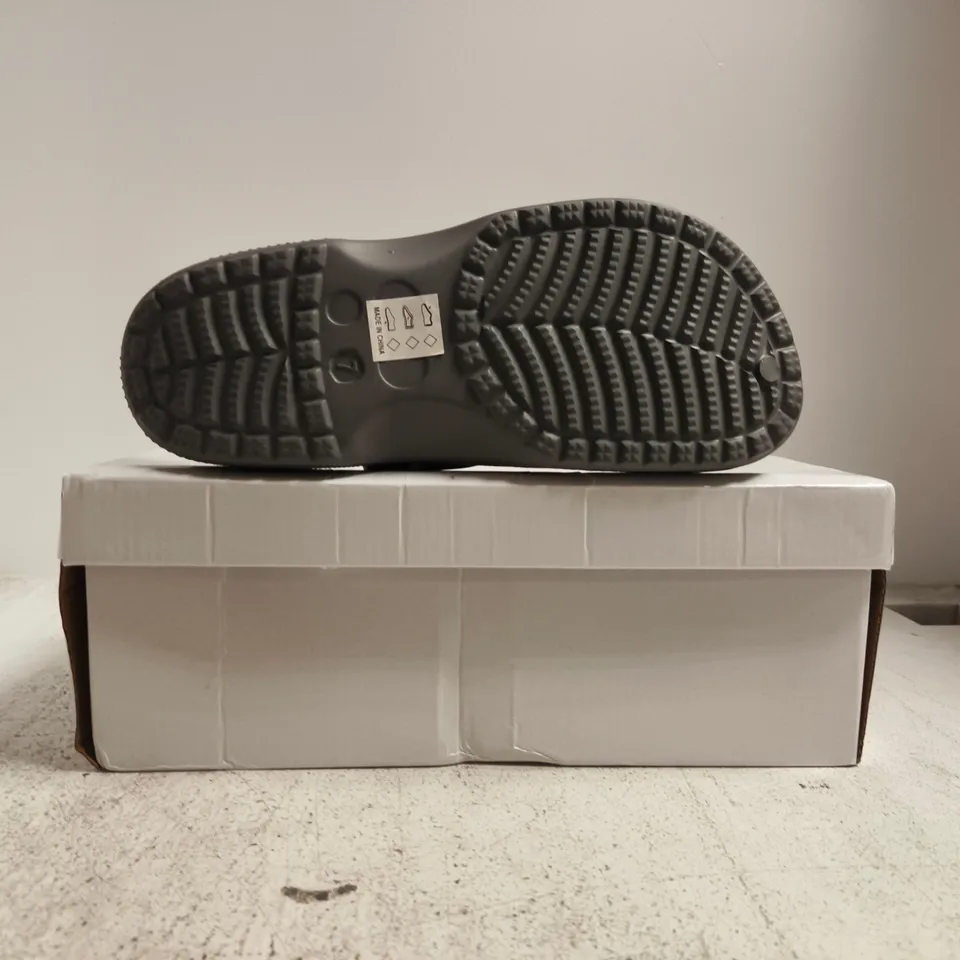 BOXED PAIR OF NORTH ATHLETICS CLOGS IN CHARCOAL SIZE 7