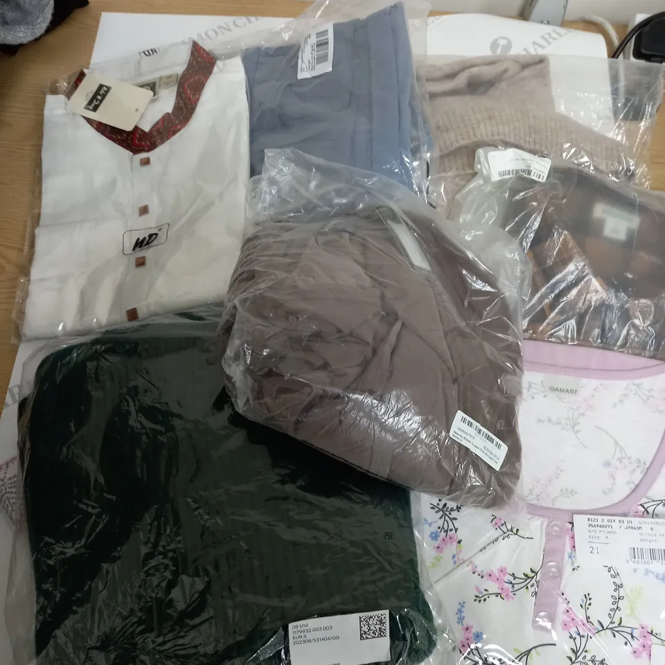 APPROXIMATELY 7 CLOTHING ITEMS INCLUDING JUMPERS, PJ'S, CARGOS
