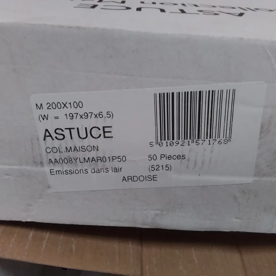 PALLET TO CONTAIN APPROX. 84 X PACKS OF BRAND NEW ASTUCE COLLECTION MAISON DANS LAIR TILES - 40 PER BOX // TILE SIZE: 197 X 97 X 6.5MM