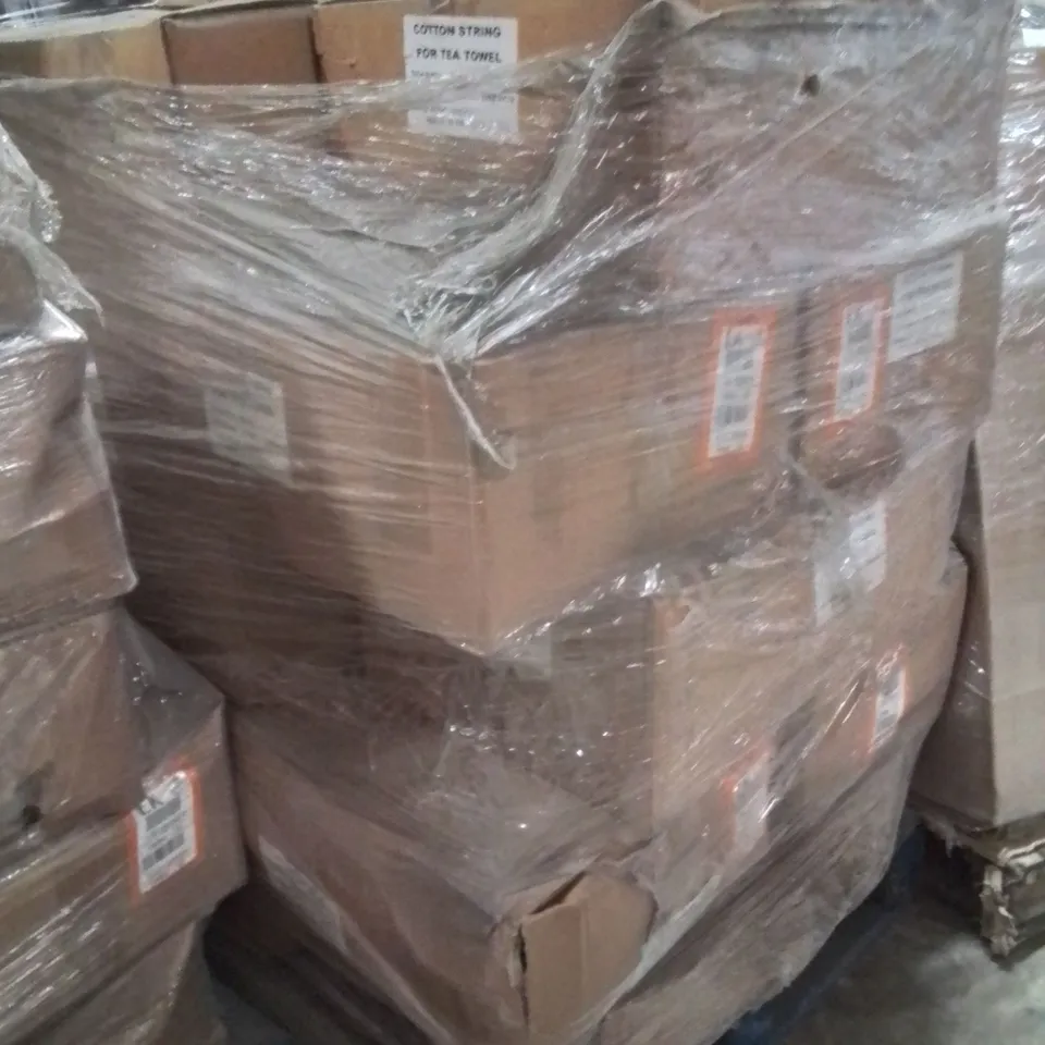 PALLET TO CONTAIN A LARGE QUANTITY OF COTTON STRING FOR TEA TOWELS 200PCS PER BOX
