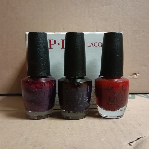 O.P.I BOX OF 6 X 15ML NAIL LACQUER - COLOURS VARY