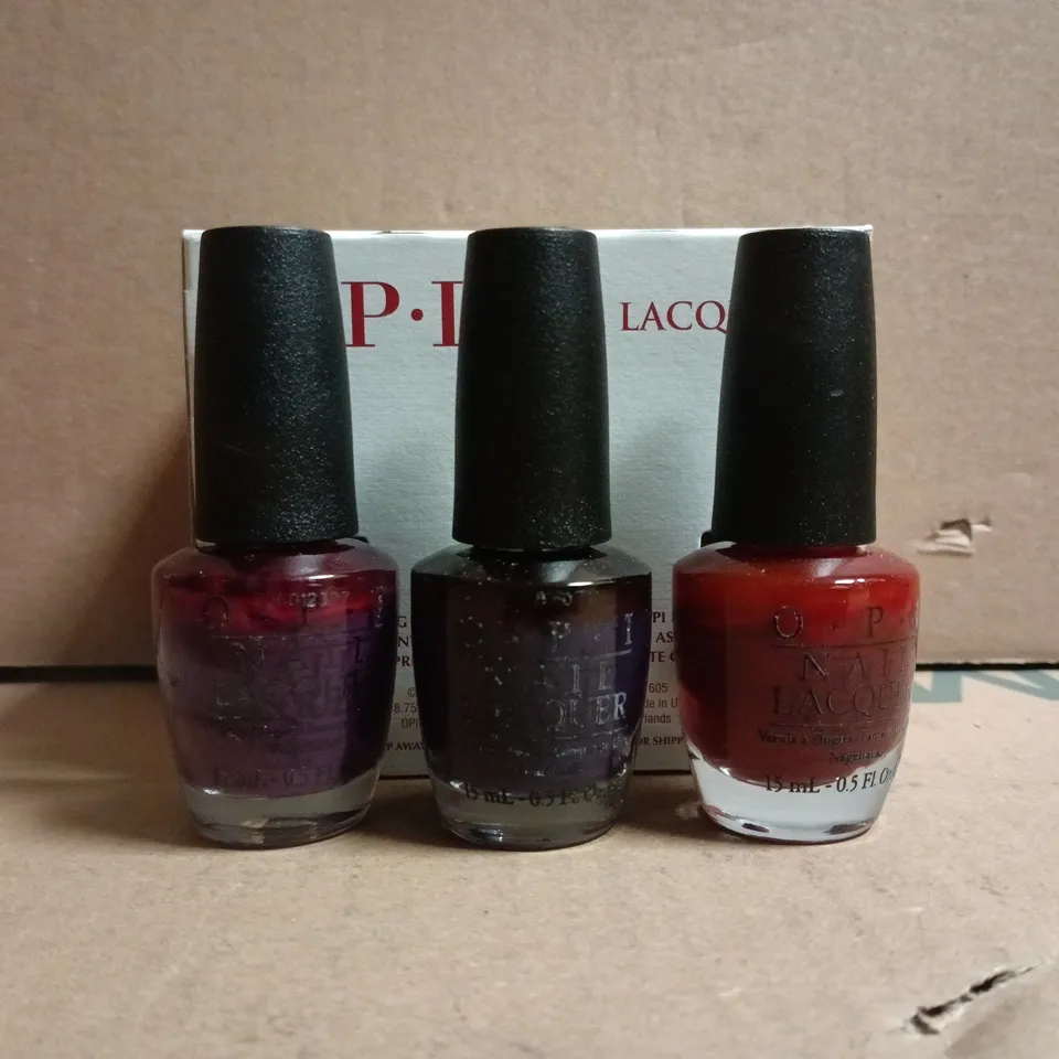 O.P.I BOX OF 6 X 15ML NAIL LACQUER - COLOURS VARY