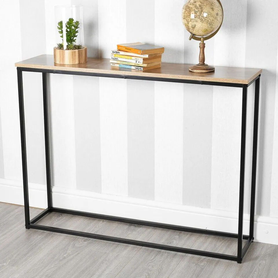 BOXED ALLASIA CONSOLE TABLE- TABLE TOP OAK