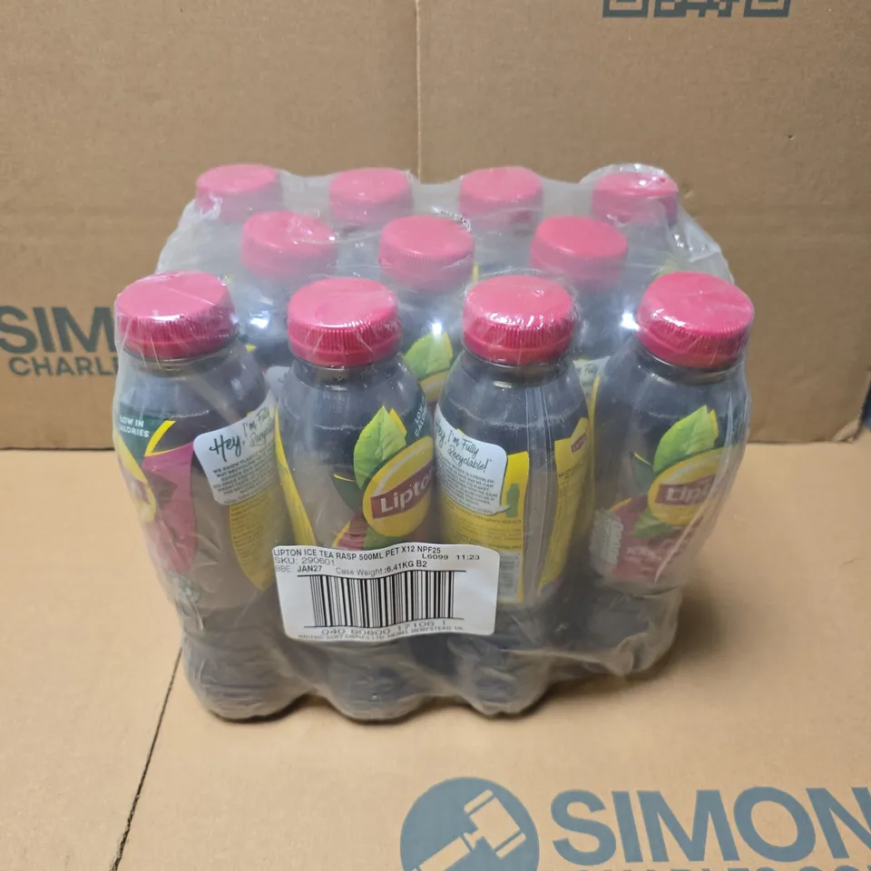 LIPTON ICE TEA RASPBERRY 500ML (11 PACK)