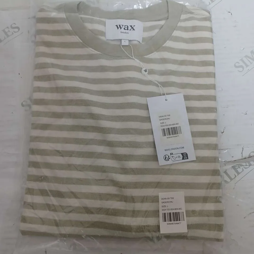 SEALED WAV LONDON DEAN SS TEE IN SAGE - LARGE