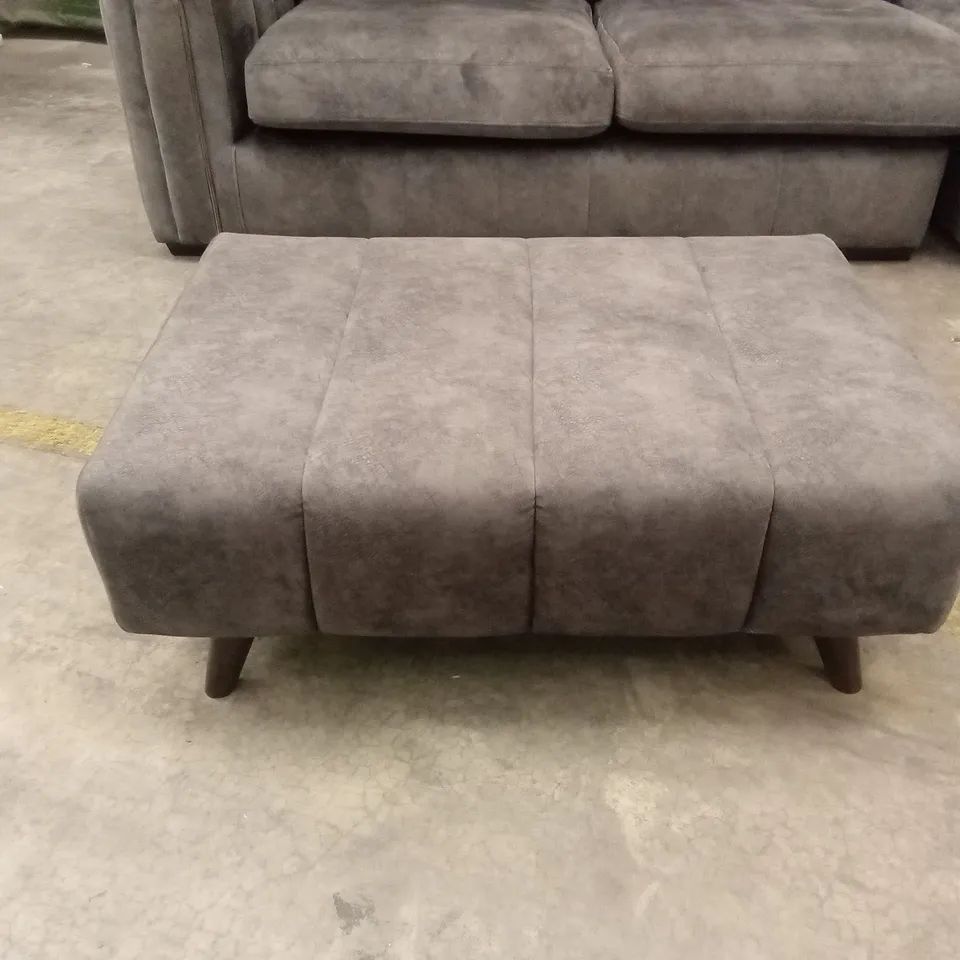 AMARA RIGHT HAND DOUBLE ARM CORNER GROUP WITH FOOTSTOOL - CHARCOAL RRP £3419