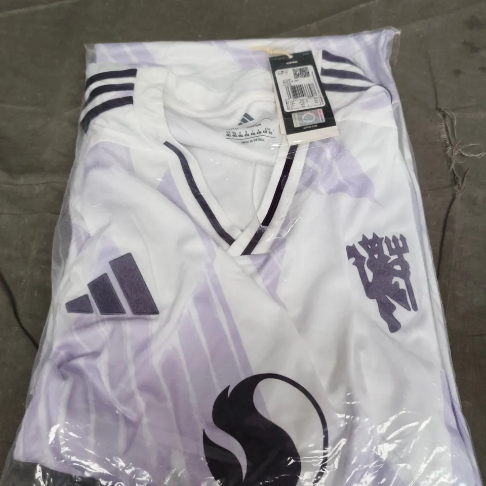 MANCHESTER UNITED X ADIDAS FOOTBALL JERSEY – WHITE, UK 4XL 