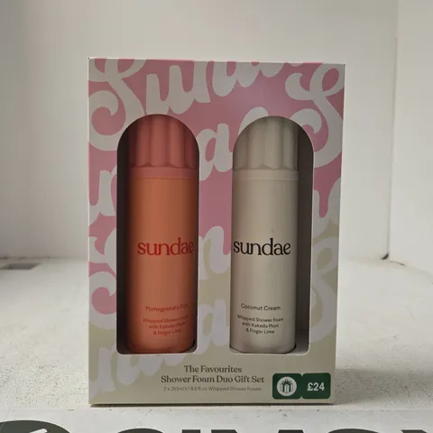 SUNDAE THE FAVOURITES SHOWER FOAM DUO GIFT SET - POMEGRANATE FIZZ & COCONUT CREAM (2 X 265ML)