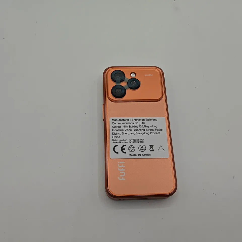 BOXED FUFFI MINI PHONE 16GB IN ORANGE