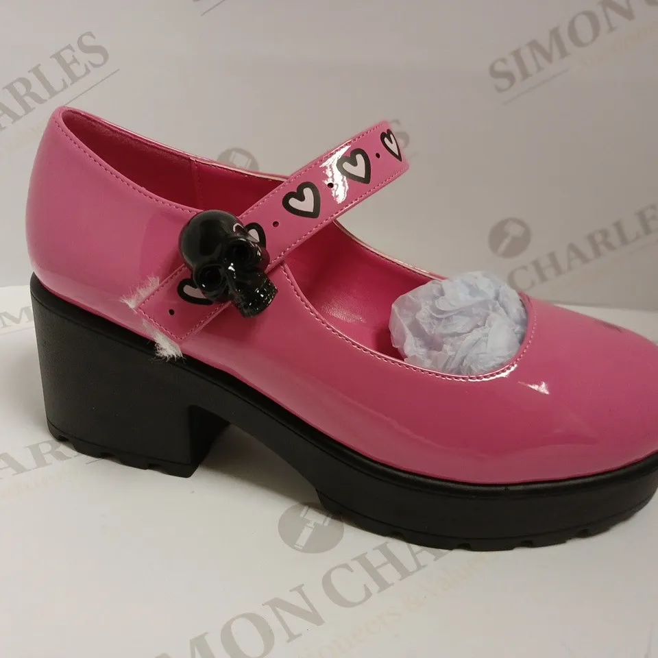 KOI VEGAN YAMI MARY JANES 'SHINJI SKULL EDITION' - SIZE 6