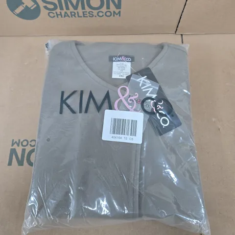 KIM & CO CASHMERE LOOK OVERSIZED PEA COAT - L/G